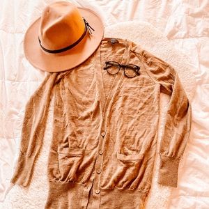 COPY - J.CREW TAN V-NECK CARDIGAN BUTTON UP SIZE …